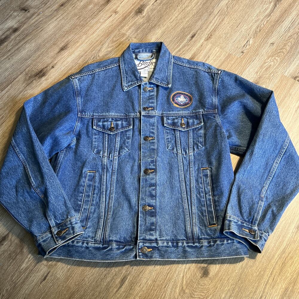 National Reined Cowhorse Denim Jacket Reno 36th Snaffle Bit Futurity Rodeo Coat - Picture 6 of 13